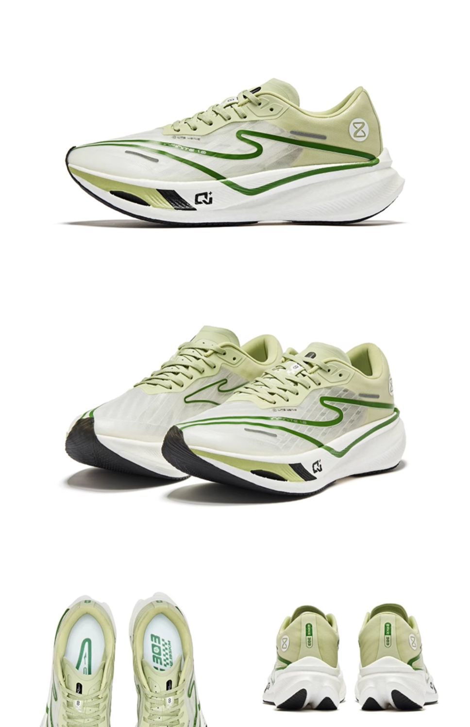 Chaussures de course Hongxing Erke Zhijing 1ère génération avec plaque en carbone pleine paume, course de marathon professionnelle PB rebond_voghion.com