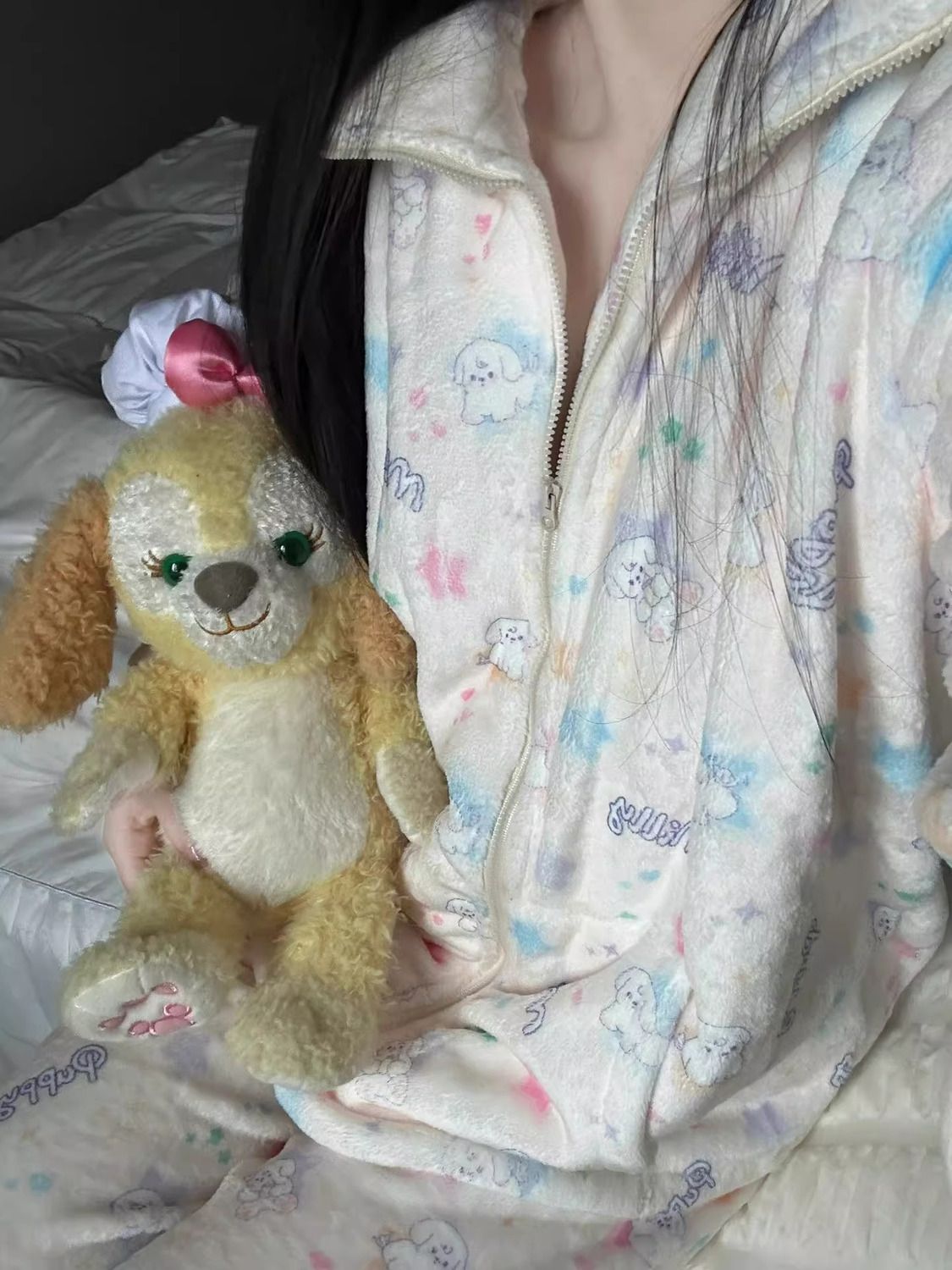 日系ins睡衣女秋冬款加厚珊瑚絨可外穿冬天保暖法蘭絨家居服套裝
