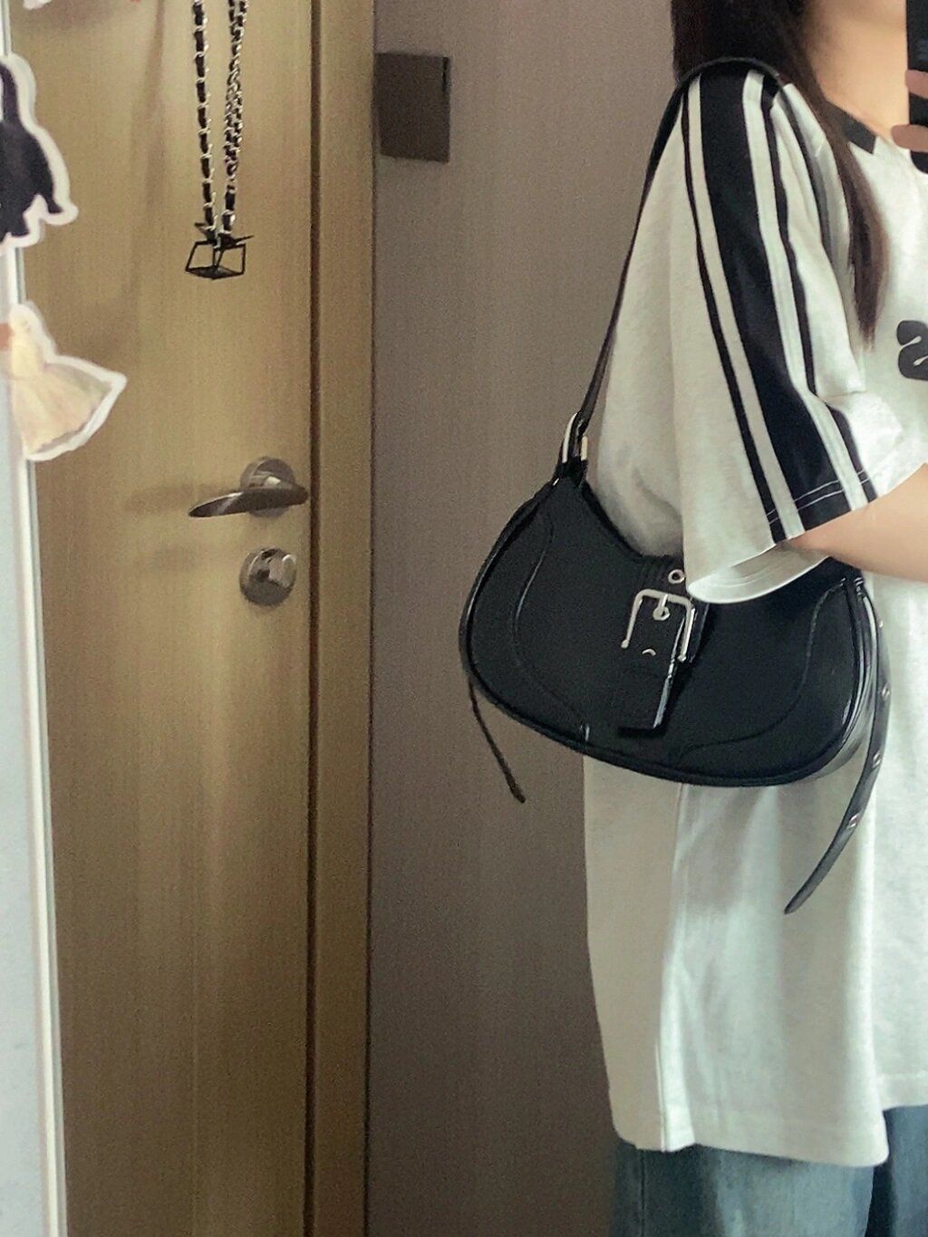 昭尚自製韓國ins包包女夏2023新款復古辣妹腋下包小眾單肩斜挎包