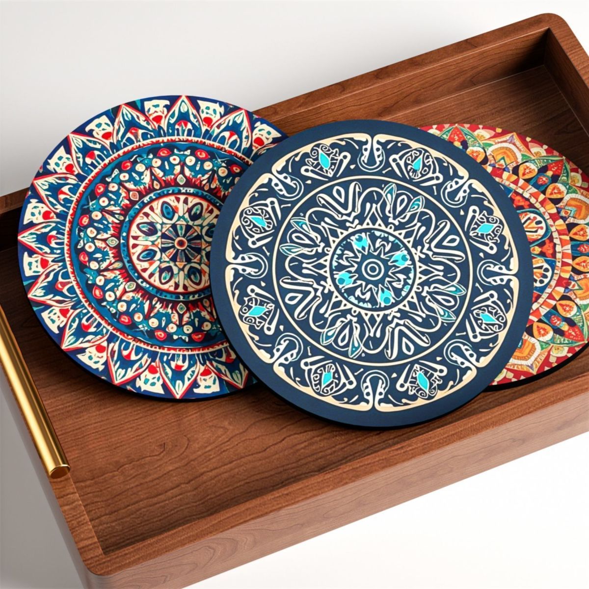 Bohemian Placemat Nordic Style Coaster Rubber Water Absorbent Non-Slip Insulation Bowl Plate Heat Resistant Table Mat_voghion.com