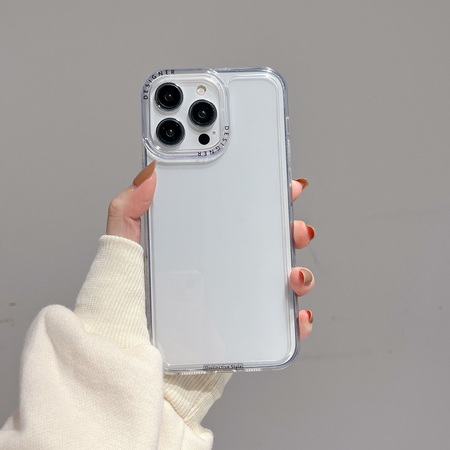 Instagram Wind 15promax Transparent Phone Case iPhone 14 Color Border 13promax Notch_voghion.com