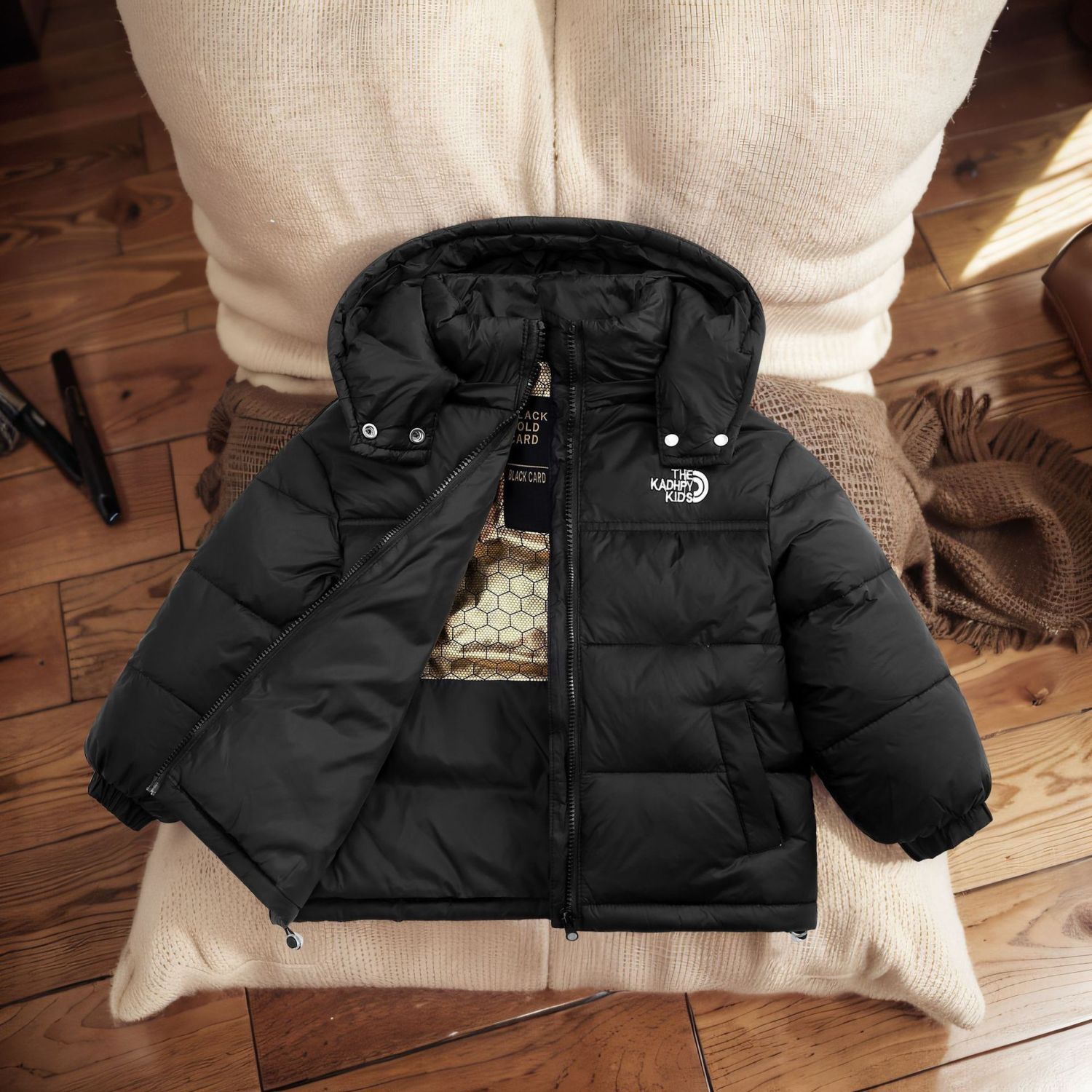 Children's Down Boys Girls Medium Large Children 2025 Autumn And Winter Warm Thickened Short Puffer Jacket Coat_voghion.com