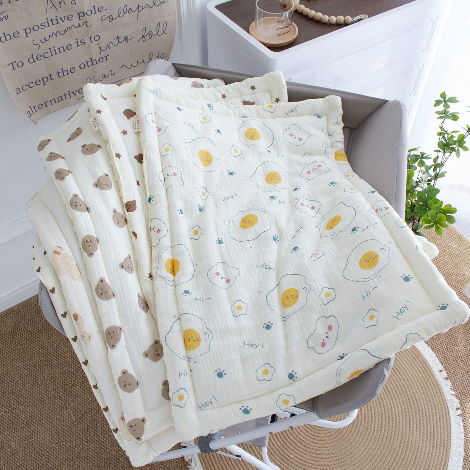 婴儿专用尿布台棉垫子新生褥子纯棉护理台配件宝宝可水洗隔尿垫