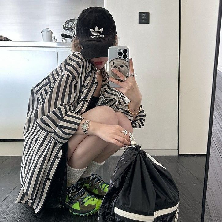 秋季女裝長袖條紋襯衫女外穿內搭韓版甜美百搭寬鬆襯衣上衣女洋氣