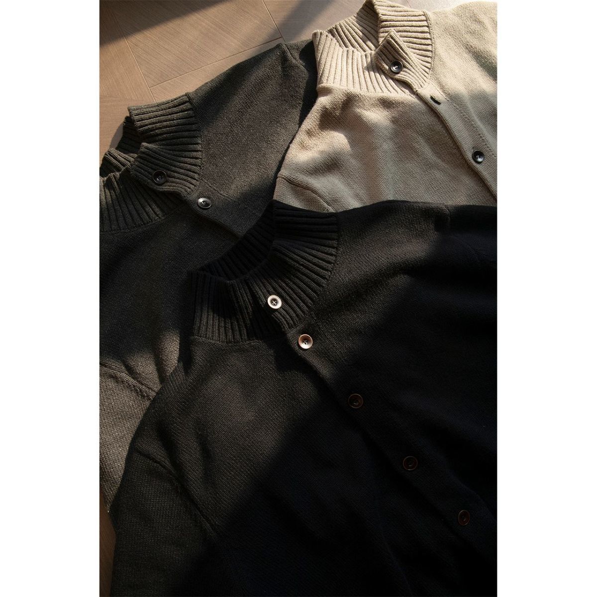 Men's Solid Colour Knitted Sweater Autumn Winter Commuter Style_voghion.com