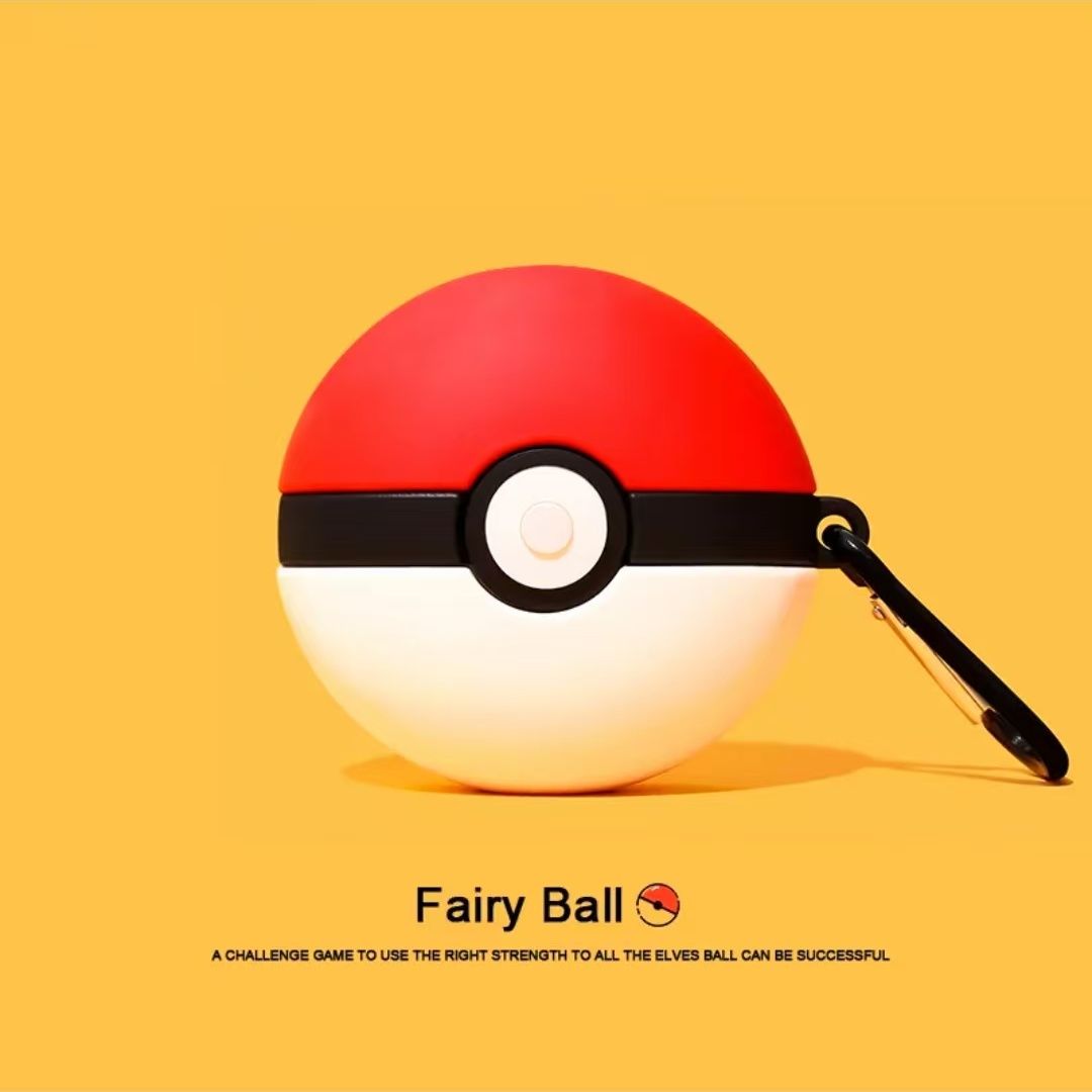 Poke Ball Compatible With 4th Generation Bluetooth Wireless Earphones 1/2/3 Silicone Case Pro2 3D Cartoon_voghion.com