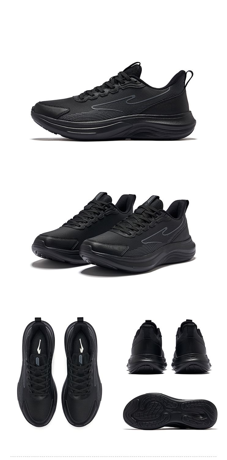 Hongxing Erke Yunyi pour hommes, chaussures de course imperméables, légères et rebondissantes avec semelle souple_voghion.com