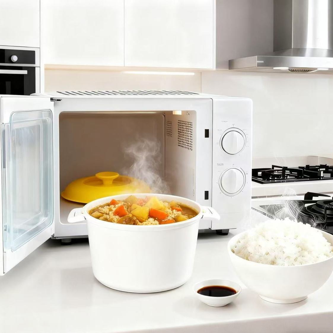 Microwave Steaming Box For Household Food Heating And Cooking_voghion.com