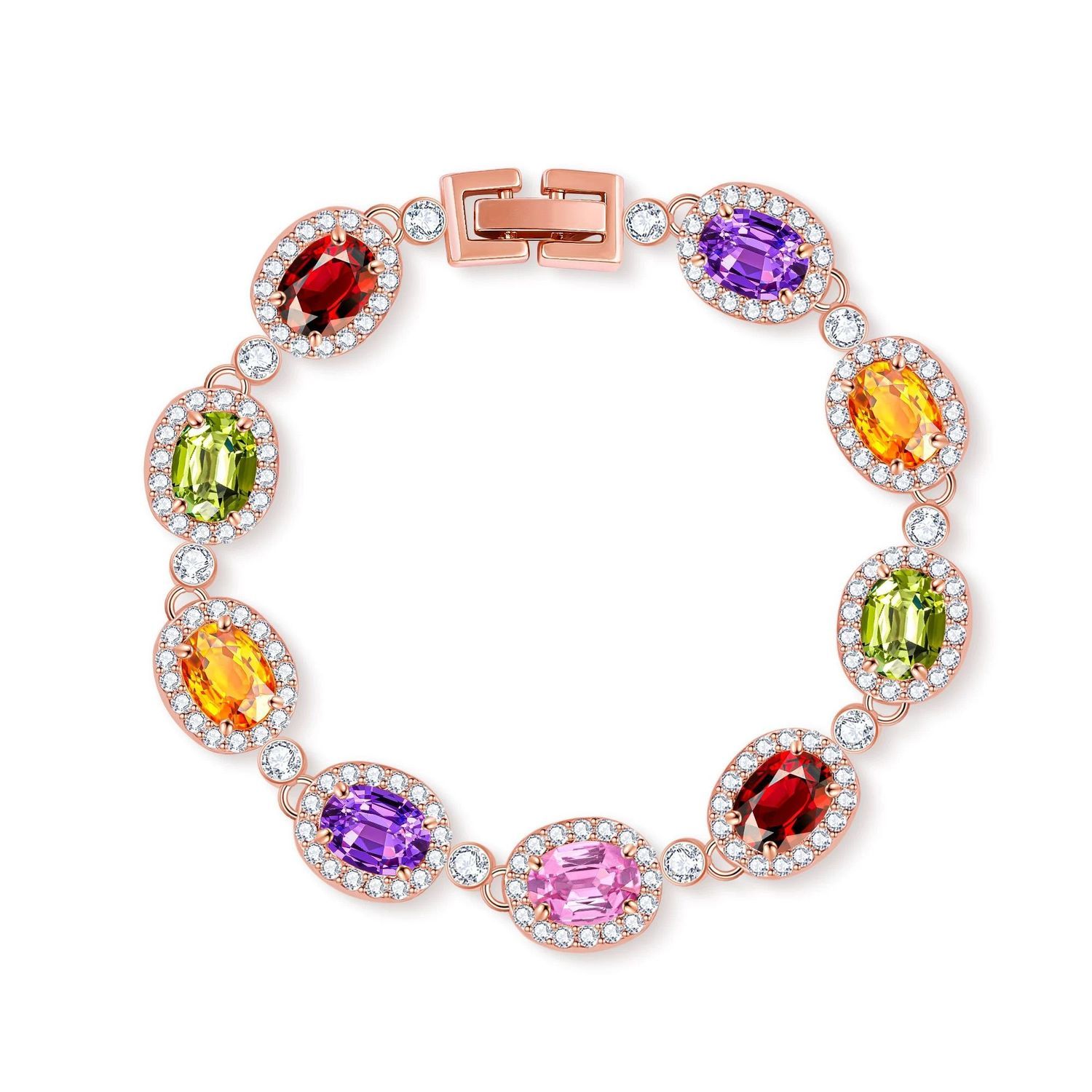 Color Crystal Zircon Bracelet detail image 1