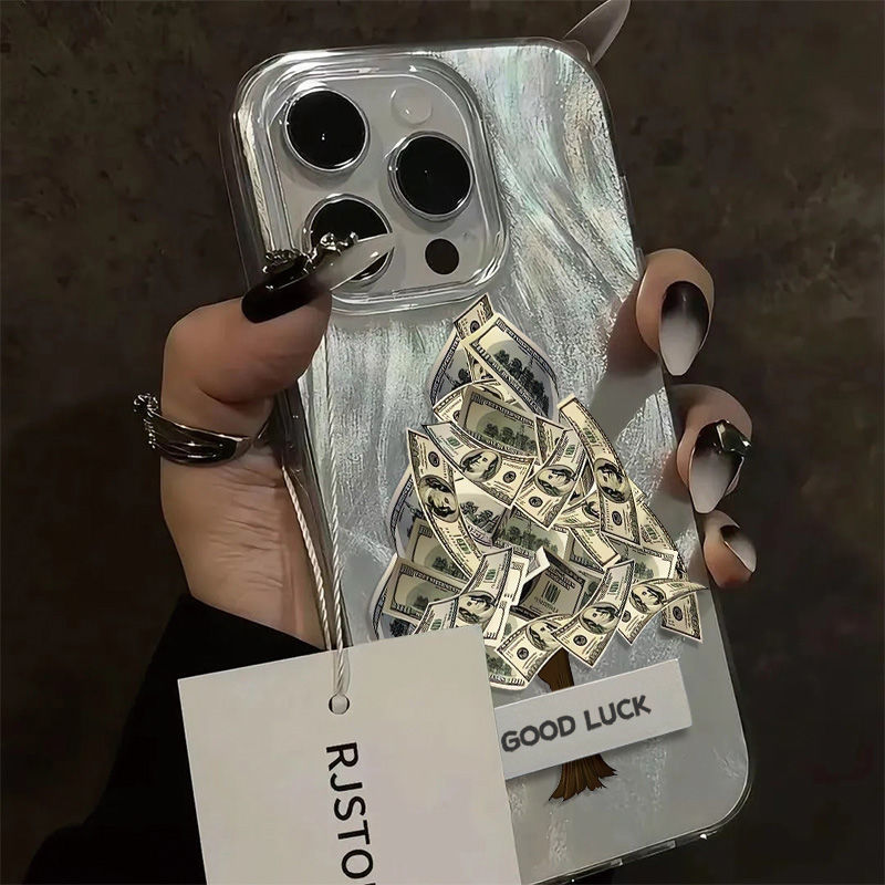 Money Tree Suitable For Samsung Galaxy S24/S23 Ultra Phone Case New A55/A54 Shockproof Feather Gauze_voghion.com