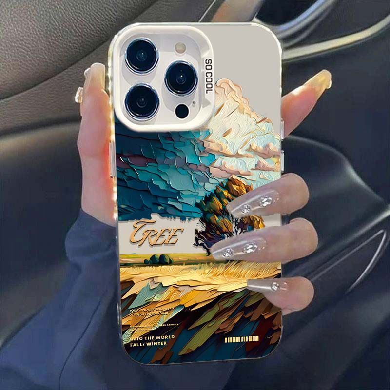 Oil Painting Rice Field Suitable For Xiaomi 15/14 Pro Phone Case 13 Ultra New 12X Matte 10S_voghion.com