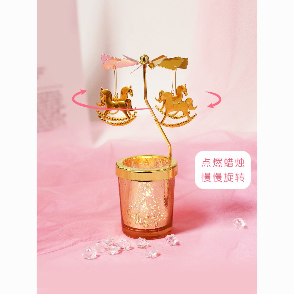 烛台旋转走马灯儿童生日新年高颜值礼物儿童实用送女生男生小礼品