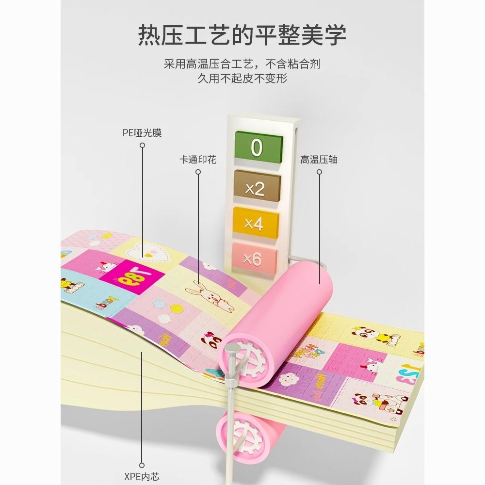 亿恩忆母婴XPE宝宝折叠爬爬行垫加厚家用客厅无害婴儿童卧室地垫 图片 8