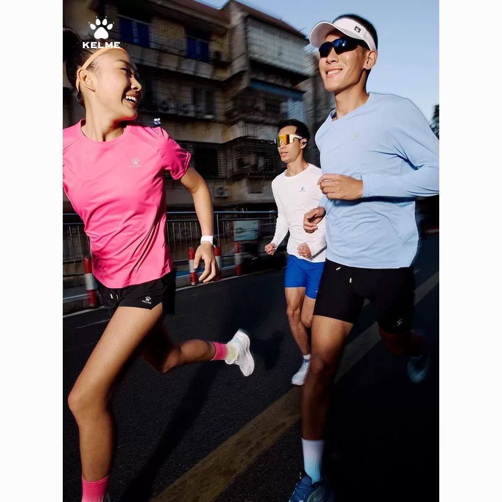 KELME卡尔美运动T恤男速干夏季新款健身短袖上衣冰丝训练跑步服