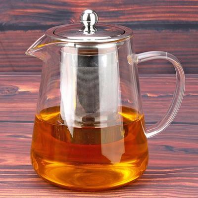 加厚耐热玻璃泡茶壶304不锈钢内胆飘逸杯高硼硅玻璃花茶壶冲茶器