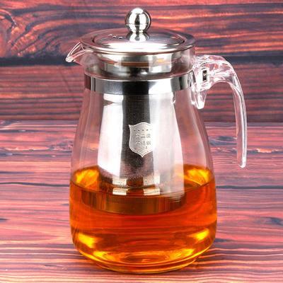 中式304不锈钢茶壶茶具泡茶壶大容量冲茶器耐高温玻璃分茶壶9