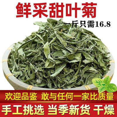 甜菊叶无硫正品甜叶菊头茬鲜采50g克天然低糖甜味叶子泡茶水包邮