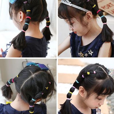 65777/韩国儿童头绳发圈发饰女孩扎头发橡皮筋彩色小号发绳不伤发头饰品