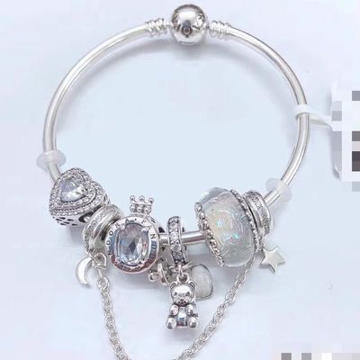 66590/手链女款天使钛钢气质ins最新捕梦网闺蜜情人节生日礼物diy潘家闪