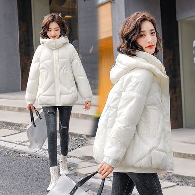 66337/冬装羽绒棉服2021年新款女潮ins短款小个保暖棉衣外套宽松棉袄K