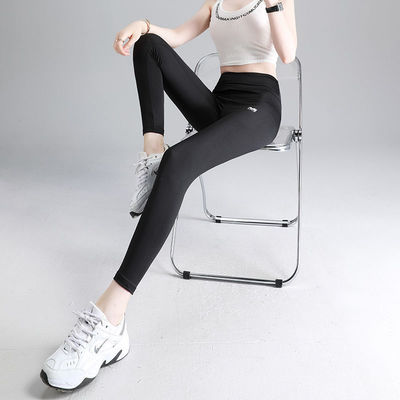 64157/提臀瑜伽裤鲨鱼裤打底裤女收腹抗菌裸感蜜桃臀外传跑步裤