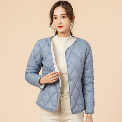 122160/新款加厚加绒内胆棉衣女短款保暖打底轻薄内穿小棉袄羽绒棉服秋冬