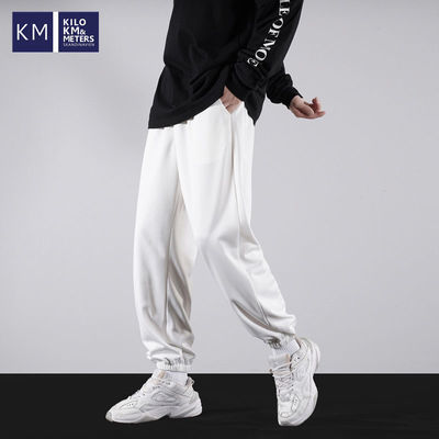 91984/KM休闲裤春秋季新款男士中青年宽松束脚裤运动潮流九分裤男裤子潮