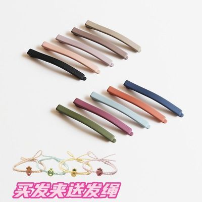 66333/莫兰迪网红爆款一字夹韩国ins学生风后脑勺发饰发夹碎发可爱简约