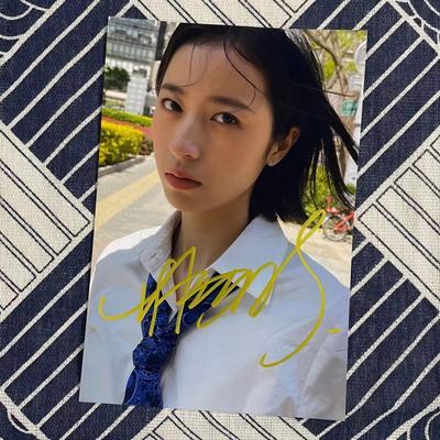 周雨彤亲笔签名照片节假日送女朋友闺蜜个人收藏情侣优选礼品周边