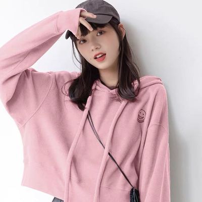 69009/九月开学季衣服学生秋装宽松连帽卫衣外套新款卫衣女潮ins春秋季