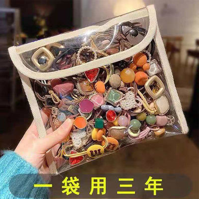 76227/2021网红爆款头绳发绳橡皮筋女扎头成人韩版时尚简约时尚发圈头饰