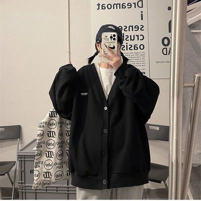 75134/2021春秋新款网红韩版宽松薄款外套女开衫百搭棒球服纯色条绒衬衫
