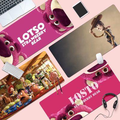 玩具总动员鼠标垫超大号草莓熊巴斯光年少女心可爱学习办公书桌垫