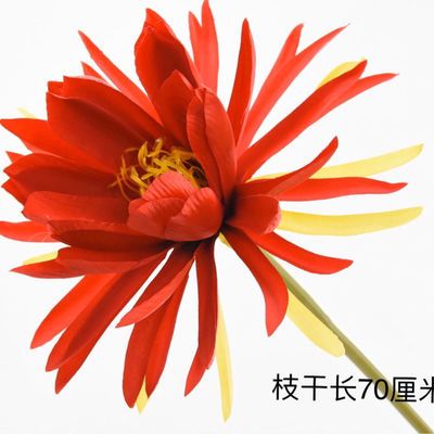 仿真花昙花假花古风汉服拍摄道具手持花莲花中式婚庆礼堂装饰绢花 虎窝拼