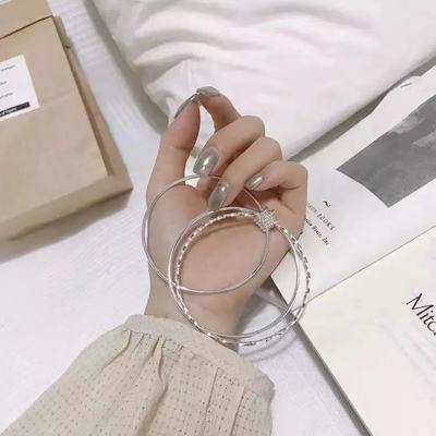 68427/正品s999银手镯贵妃女纯银时尚简约旺夫送长辈送福送女友礼物