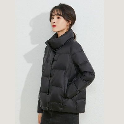 137539/羽绒服女2021年冬季新款短款韩版小个子面包服时尚宽松休闲外套