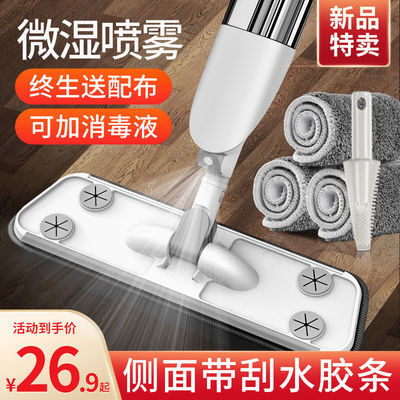 72519/喷水拖把免手洗挤水懒人喷雾拖布平板一拖干湿两用家用拖地神器净