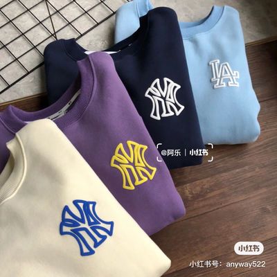 69728/韩国洋基队卫衣女薄款涂鸦like星球NY2021春秋新款情侣百搭男潮
