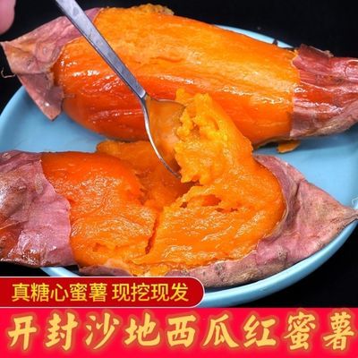 76114/自产自销河南沙地西瓜红红心蜜薯番薯地瓜新鲜红薯开封产地批发