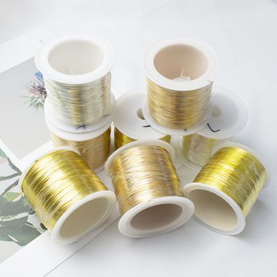 一百米铜丝线DIY手工制作头饰发簪材料缠花绕线首饰品定型铜丝线
