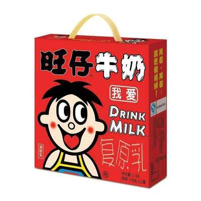 79044/旺旺 旺仔牛奶罐装儿童奶早餐奶网红奶饮品整箱批发礼盒零食