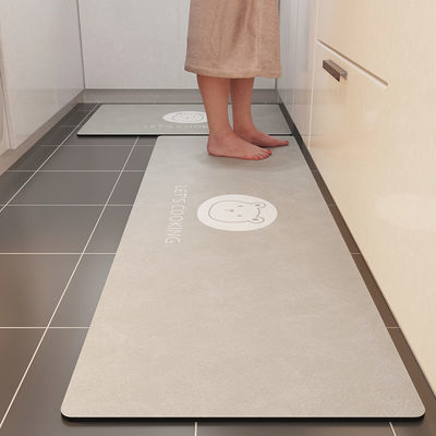 厨房地垫地毯硅藻泥吸水吸油防滑垫子防油耐脏家用可擦免洗软脚垫