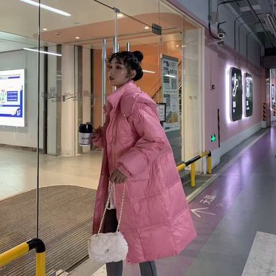 130084/网红雪梨同款过膝长款羽绒服