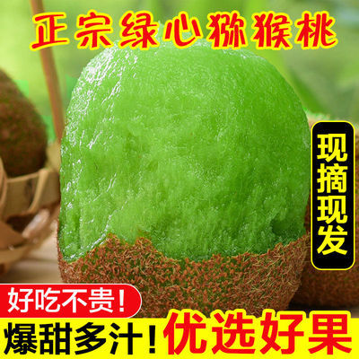 75793/陕西绿心猕猴桃水果奇异果水果新鲜弥核桃多规格批发非红心黄心