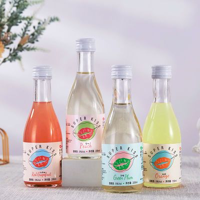 75447/Super Kiss 少女水果酒微醺果酒低度甜酒晚安酒小瓶酒非起泡酒