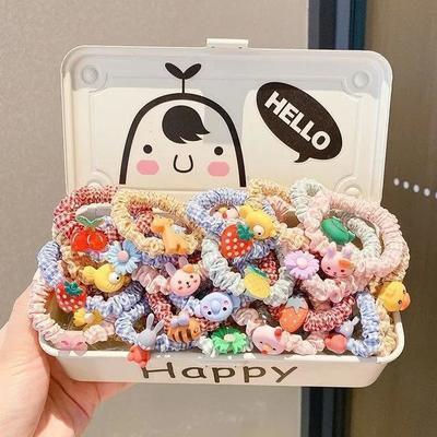 75542/卡通儿童扎头发橡皮筋可爱女童大肠发圈头绳宝宝不伤发弹性好发绳