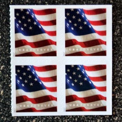 USPS永久邮票,2017年美国国旗头等邮资,一卷100枚,10卷