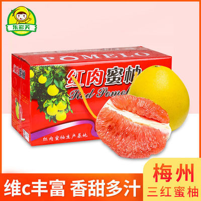 76515/梅州三红红心柚子当季红肉蜜柚水果新鲜密柚当季琯溪孕妇整箱包邮