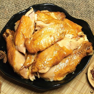 76327/德州五香扒鸡烧鸡麻油鸡山东特产中秋送礼卤味熟食鸡肉零食速食