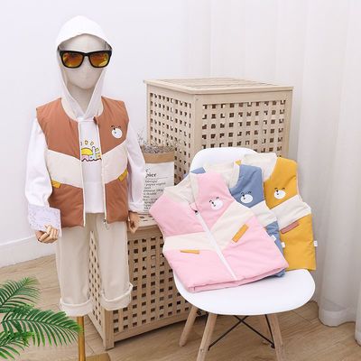 75994/反季特卖儿童棉马甲男童女童夹棉背心坎肩内外穿保暖外穿马夹